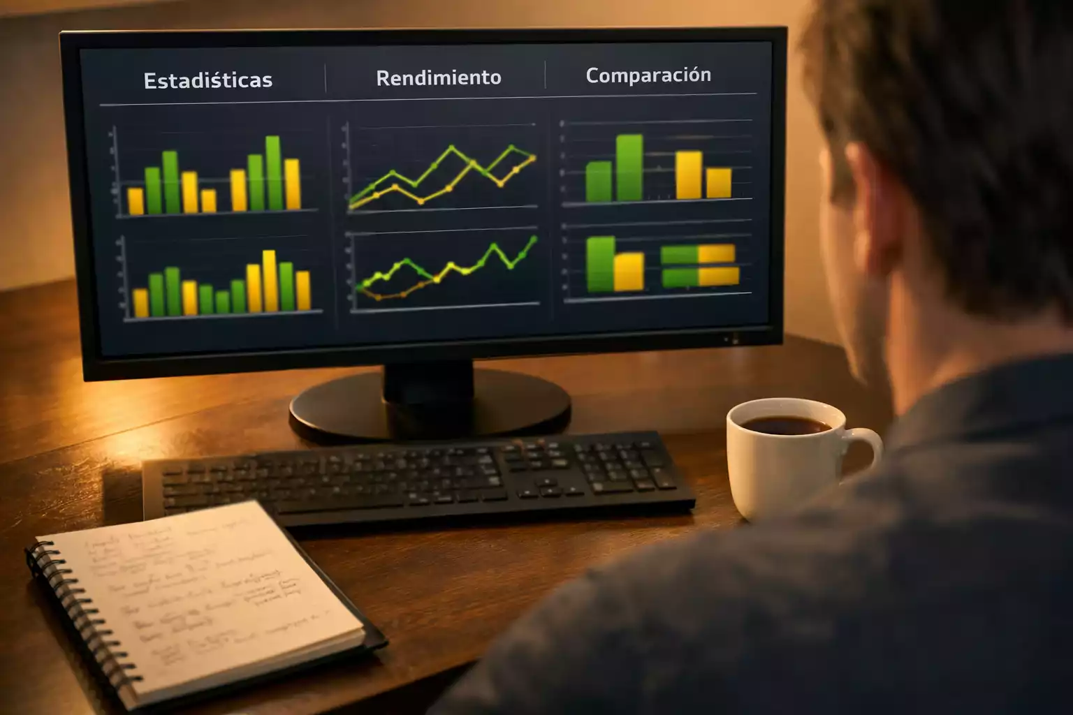 Persona analizando cuotas de tenis en pantalla de ordenador